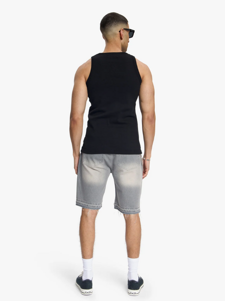 Croyez Croyez Ribbed Tank Top - Black