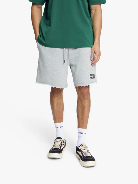 Croyez Relaxed Paris Shorts - Grey Melange