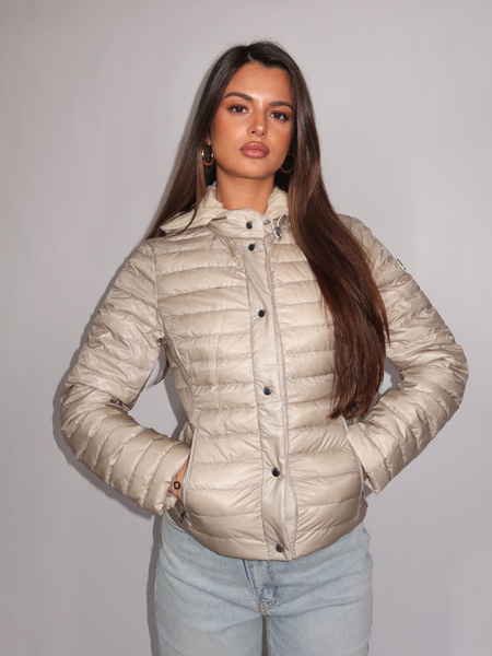 Moose Knuckles Women Cloud Walker Short Jacket - ALABASTER