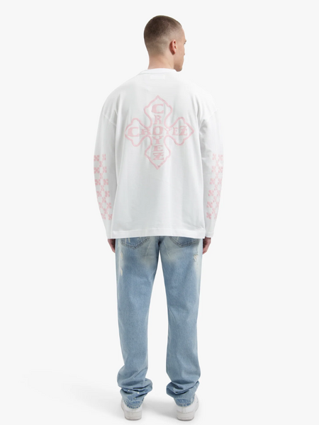 Croyez Croyez Cross Longsleeve - White/Pink