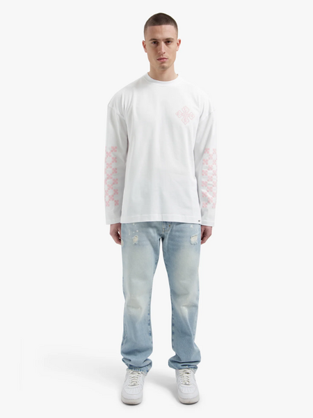 Croyez Croyez Cross Longsleeve - White/Pink