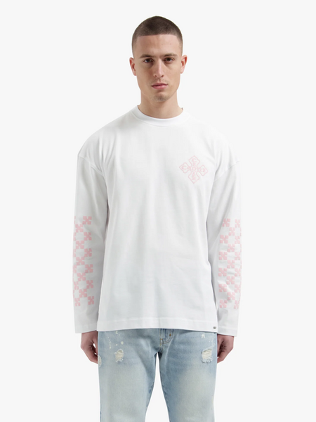 Croyez Croyez Cross Longsleeve - White/Pink
