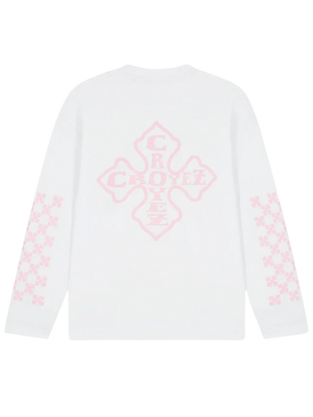 Croyez Croyez Cross Longsleeve - White/Pink