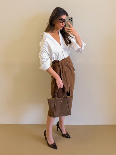 Josh V Josh V Nijra Skirt - Mocha Brown