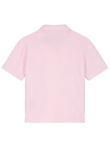 Malelions Malelions Women Monogram Wave Towell Shirt - Dusty Pink