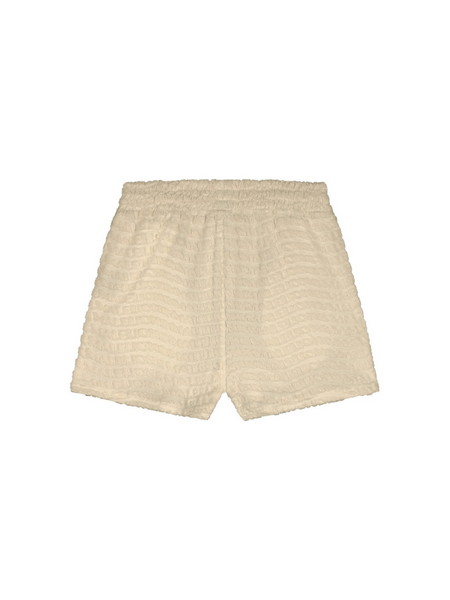 Malelions Malelions Women Monogram Wave Towell Shorts - Beige