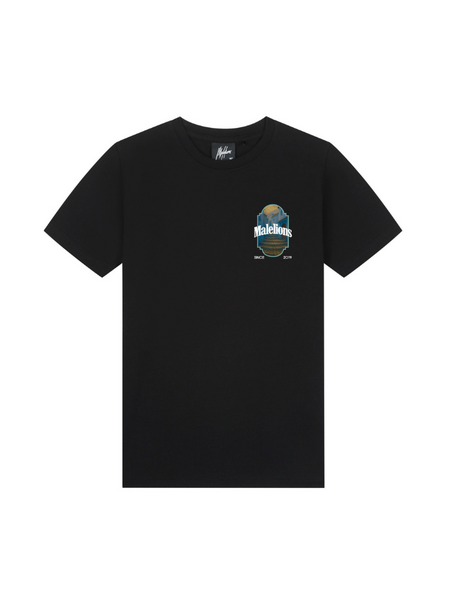 Malelions Malelions Kids Blue Stairs T-Shirt - Black