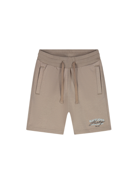 Malelions Kids Heritage Shorts - Dark Taupe
