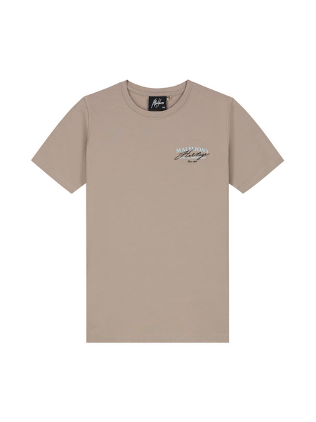 Malelions Malelions Kids Heritage T-Shirt - Dark Taupe