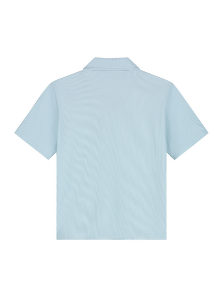 Malelions Malelions Kids Horizon Ribbed Shirt - Light Blue