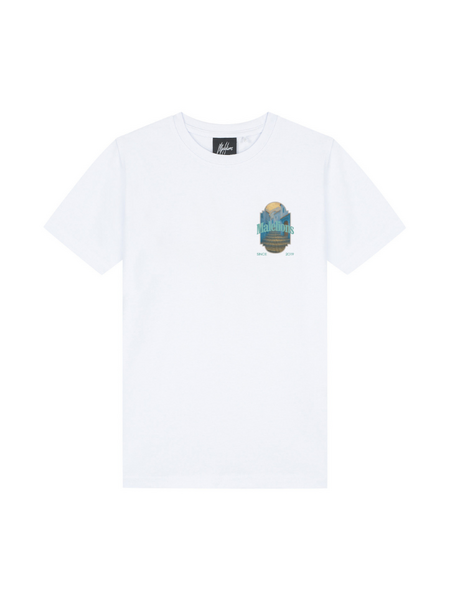 Malelions Malelions Kids Blue Stairs T-Shirt - Light Blue