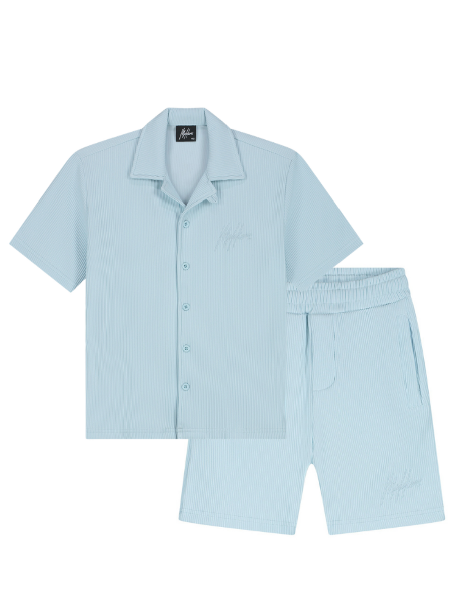 Malelions Malelions Kids Horizon Ribbed Combi-Set - Light Blue