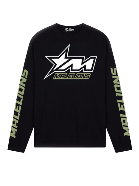 Malelions Malelions Motocross Longsleeve T-Shirt - Black