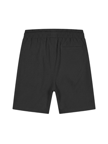Malelions Malelions Diagonal Seersucker Shorts - Black
