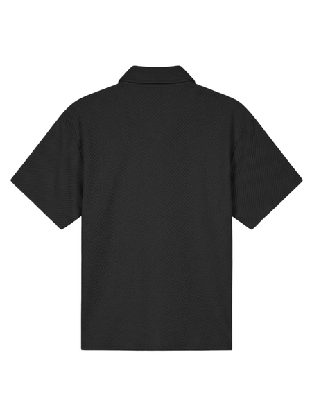 Malelions Malelions Diagonal Seersucker Shirt - Black