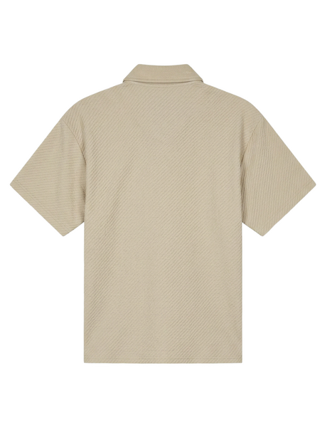 Malelions Malelions Diagonal Seersucker Shirt - Light Beige