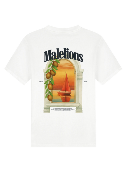 Malelions Malelions Yacht Window T-Shirt - White