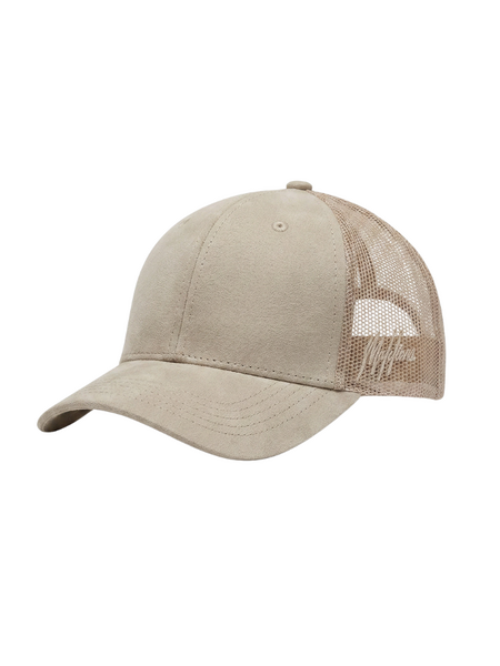 Malelions Malelions Suede Trucker Cap - Light Beige