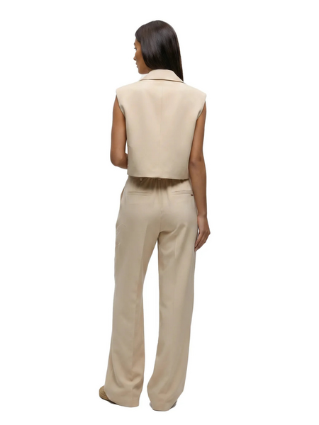 Malelions Malelions Women Linen Emblem Pantalon - Beige