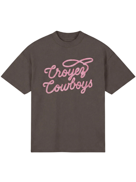 Croyez Croyez Cowboys T-Shirt - Washed Brown