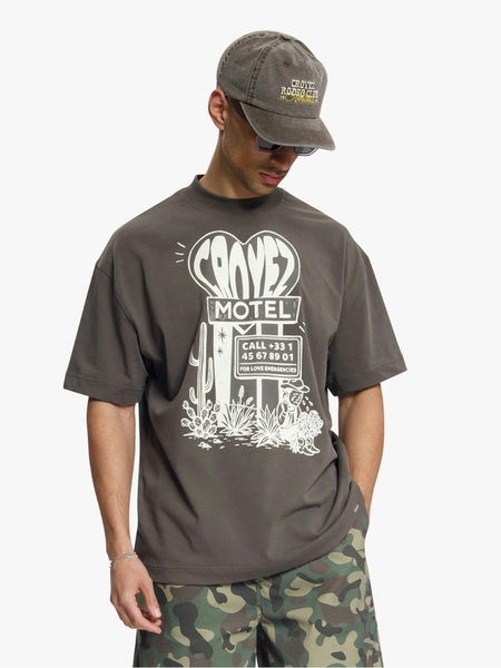 Croyez Croyez Motel T-Shirt - Washed Brown