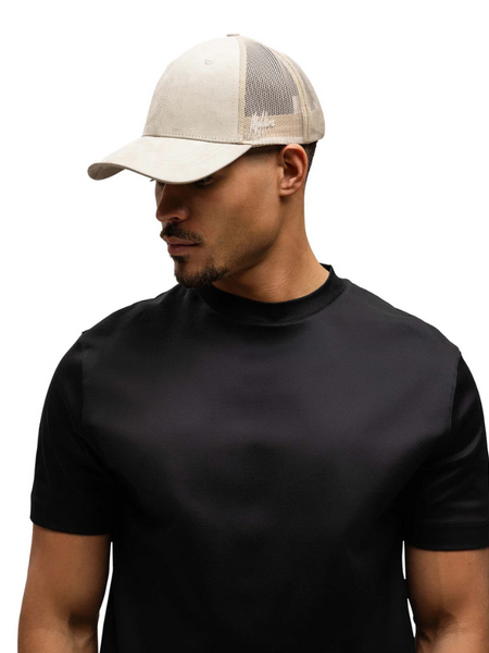 Malelions Malelions Suede Trucker Cap - Light Beige