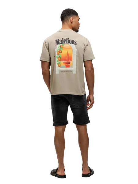 Malelions Malelions Yacht Window T-Shirt - Taupe