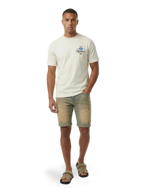 Malelions Malelions Washed Denim Shorts - Sand Washed