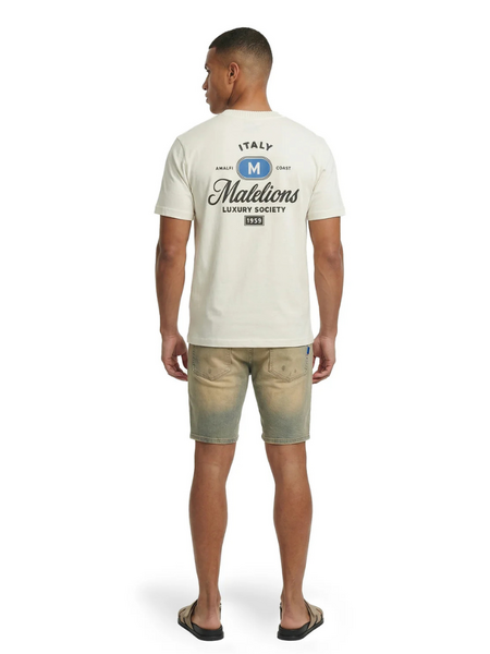 Malelions Malelions Washed Denim Shorts - Sand Washed