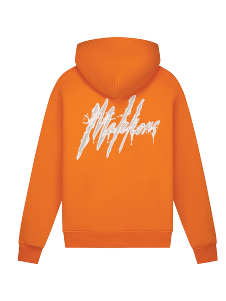 Malelions Malelions Signature Drip Zip Hoodie - Orange