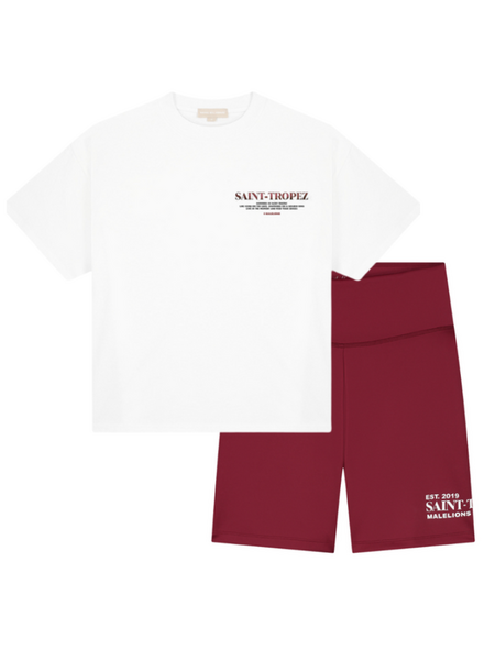 Malelions Women Saint Tropez Combi-set - Bordeaux