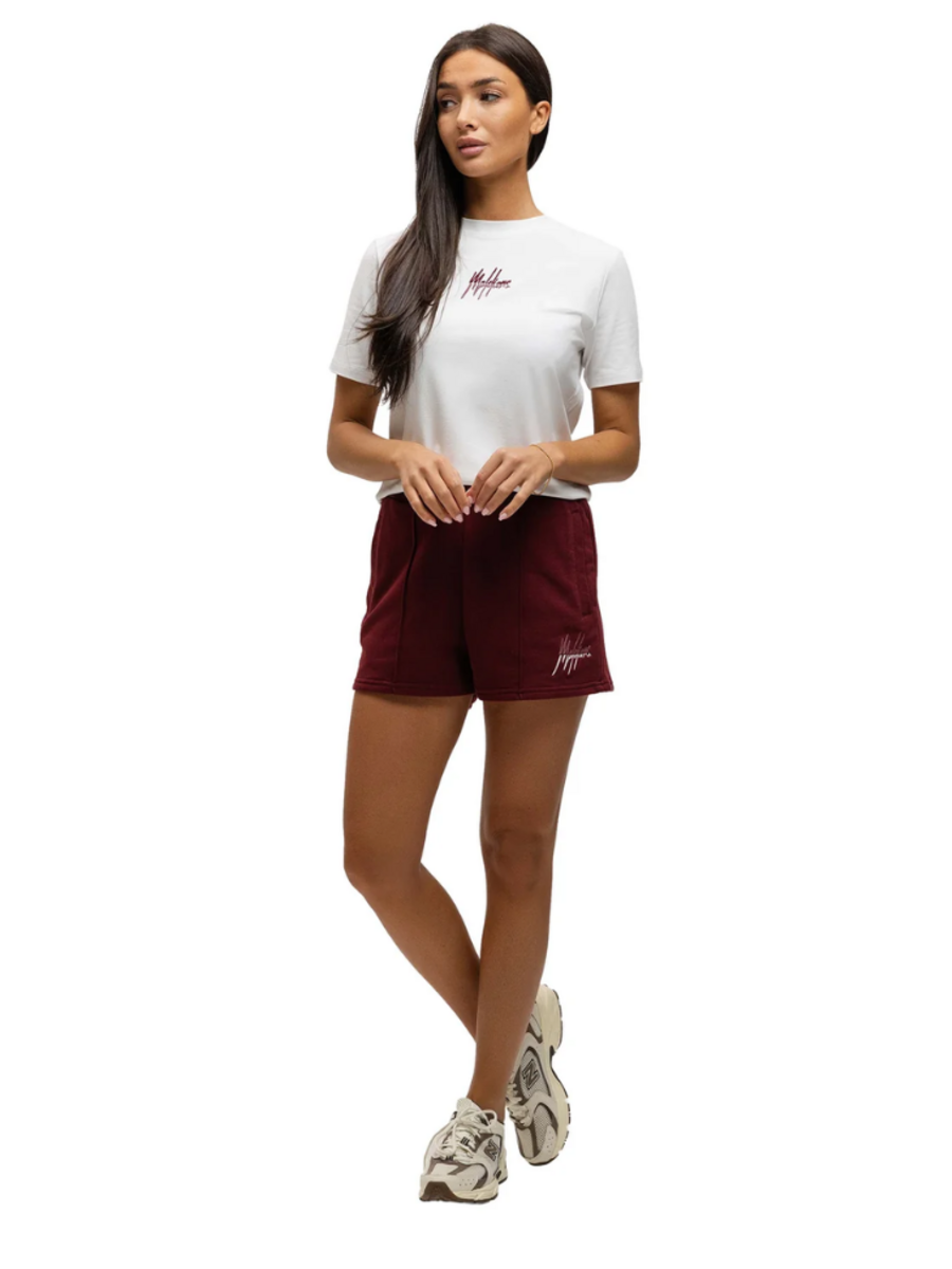 Malelions Women Kiki Combi-Set - Bordeaux/White Malelions Malelions Women Kiki Combi-Set - Bordeaux/White