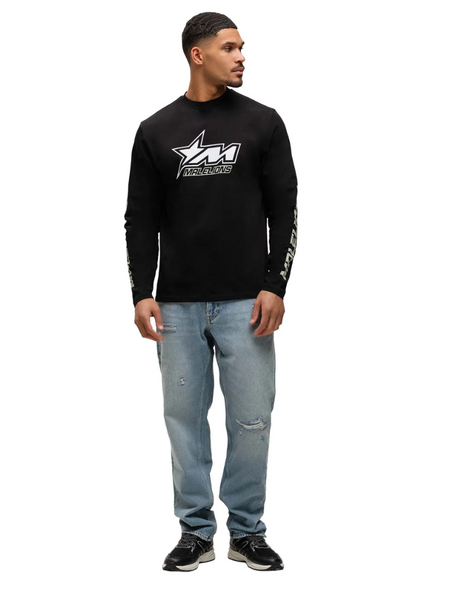Malelions Motocross Longsleeve T-Shirt - Black