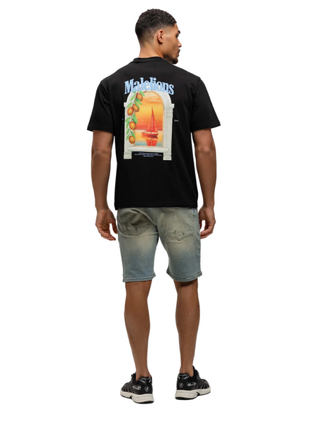 Malelions Yacht Window T-Shirt - Black