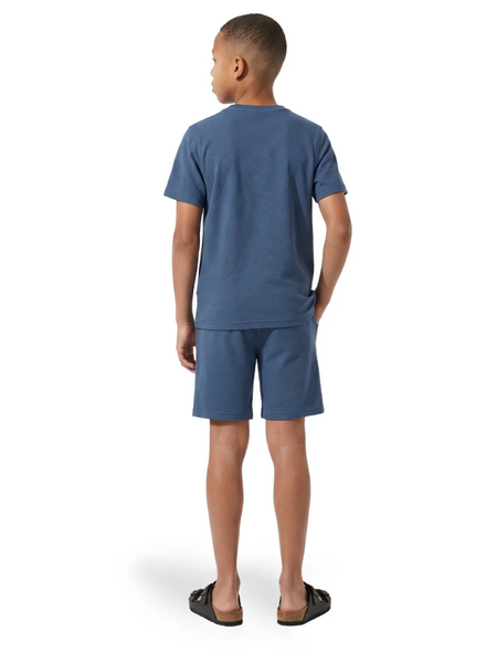 Malelions Kids Slub Structure Shorts - Dust Blue Malelions Malelions Kids Slub Structure Shorts - Dust Blue