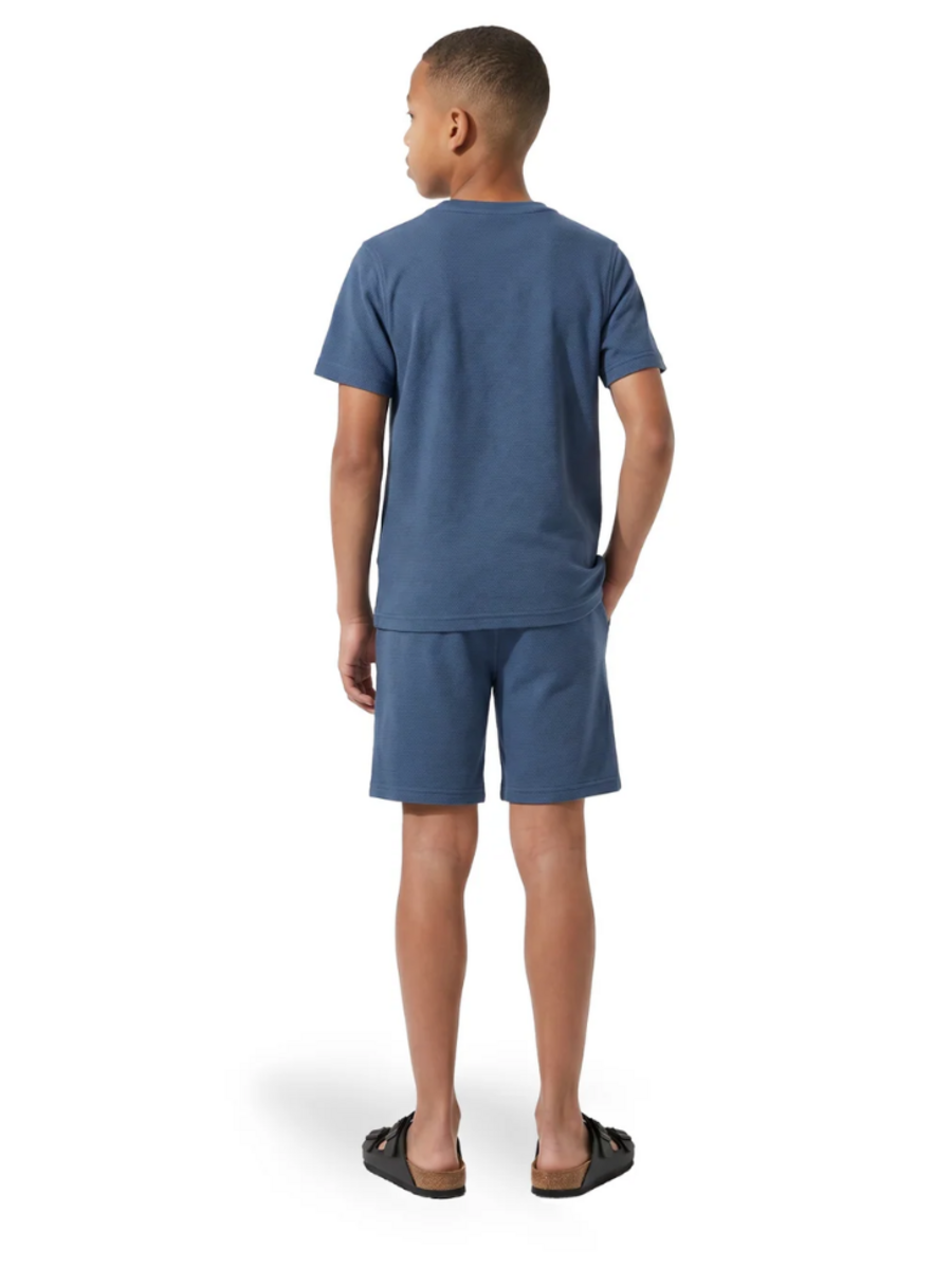 Malelions Kids Slub Structure Combi-Set - Dust Blue Malelions Malelions Kids Slub Structure Combi-Set - Dust Blue