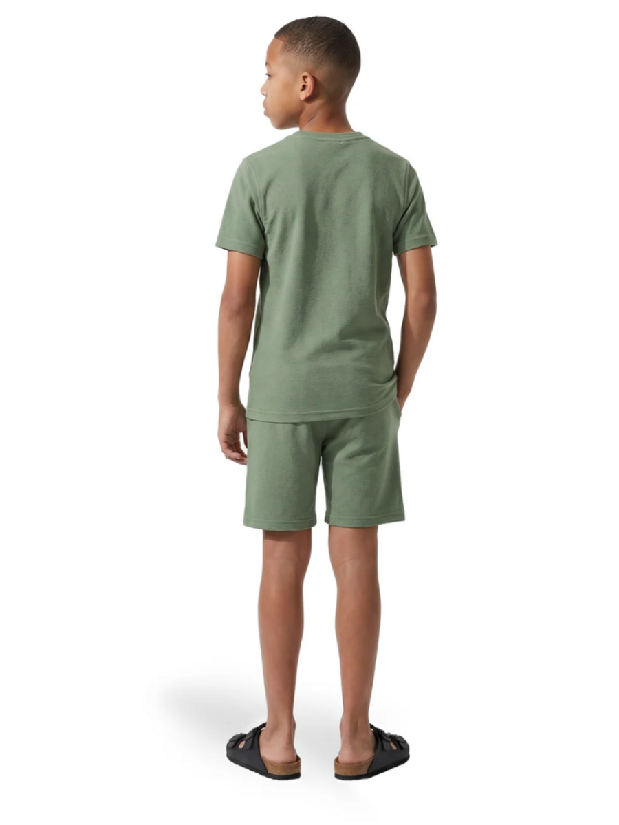 Malelions Kids Slub Structure Combi-Set - Sage Green Malelions Malelions Kids Slub Structure Combi-Set - Sage Green