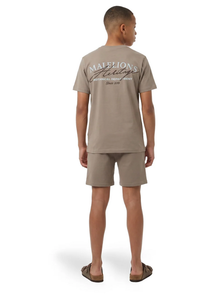 Malelions Kids Heritage T-Shirt - Dark Taupe