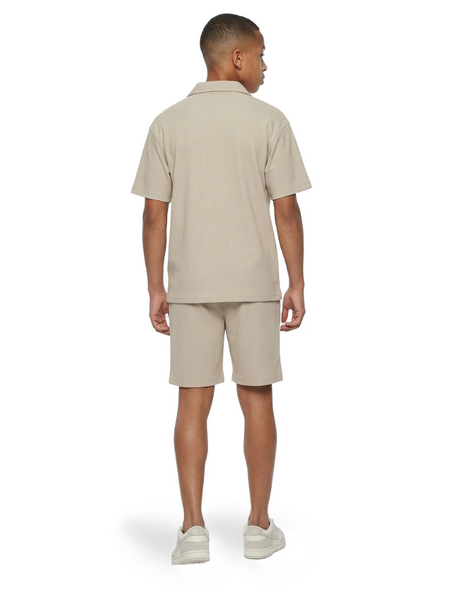 Malelions Kids Ribbed Script Shirt - Cream Malelions Malelions Kids Ribbed Script Shirt - Cream