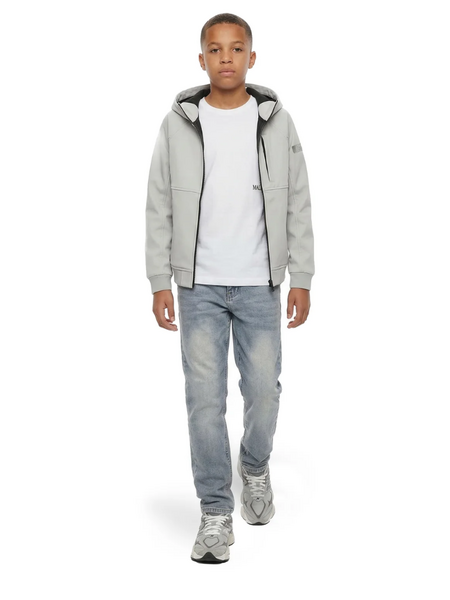 Malelions Kids Softshell Jacket - Ocean Grey