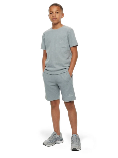 Malelions Kids Waffle Shorts - Ocean Grey