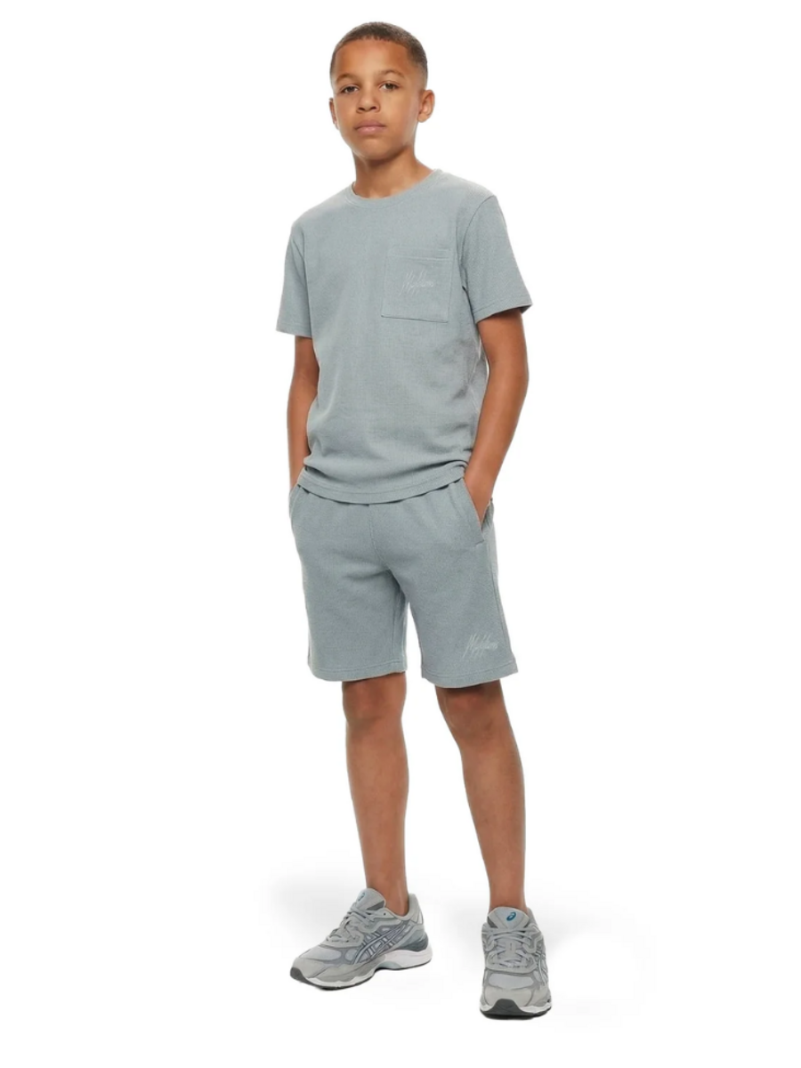 Malelions Malelions Kids Waffle Combi-Set - Ocean Grey