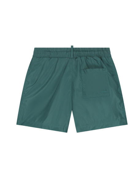 Croyez Croyez Mini Fraternité Swim Shorts - Green/Off-White