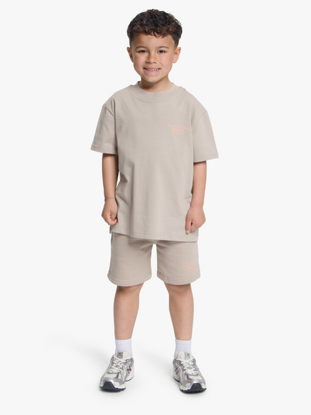 Croyez Mini Fraternité T-Shirt - Stone/Peach