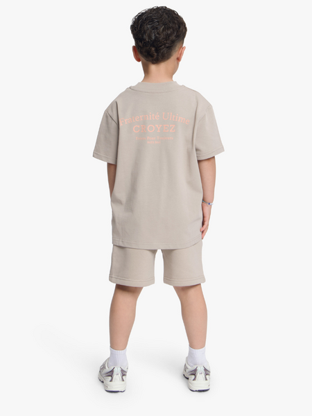 Croyez Croyez Mini Fraternité T-Shirt - Stone/Peach