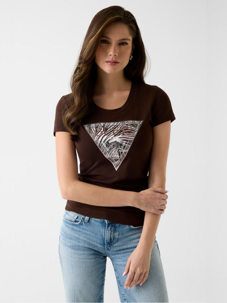Guess Guess SS CN Zebra Triangle - Regal Brown