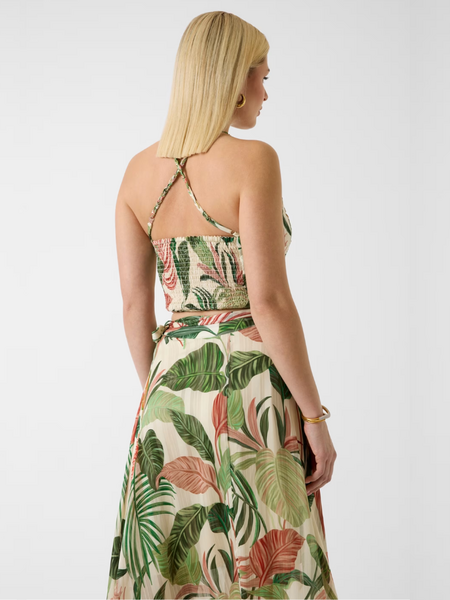 Guess Guess SL Gaelle Crop Top - Choco Jungle Print
