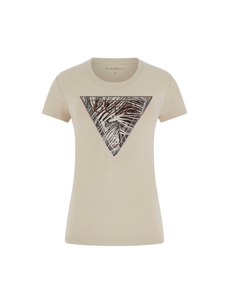 Guess Guess SS CN Zebra Triangle - Pearl Oyster