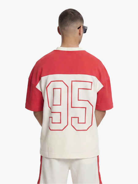 Croyez Croyez Jersey Sport Shorts - Off-White/Red