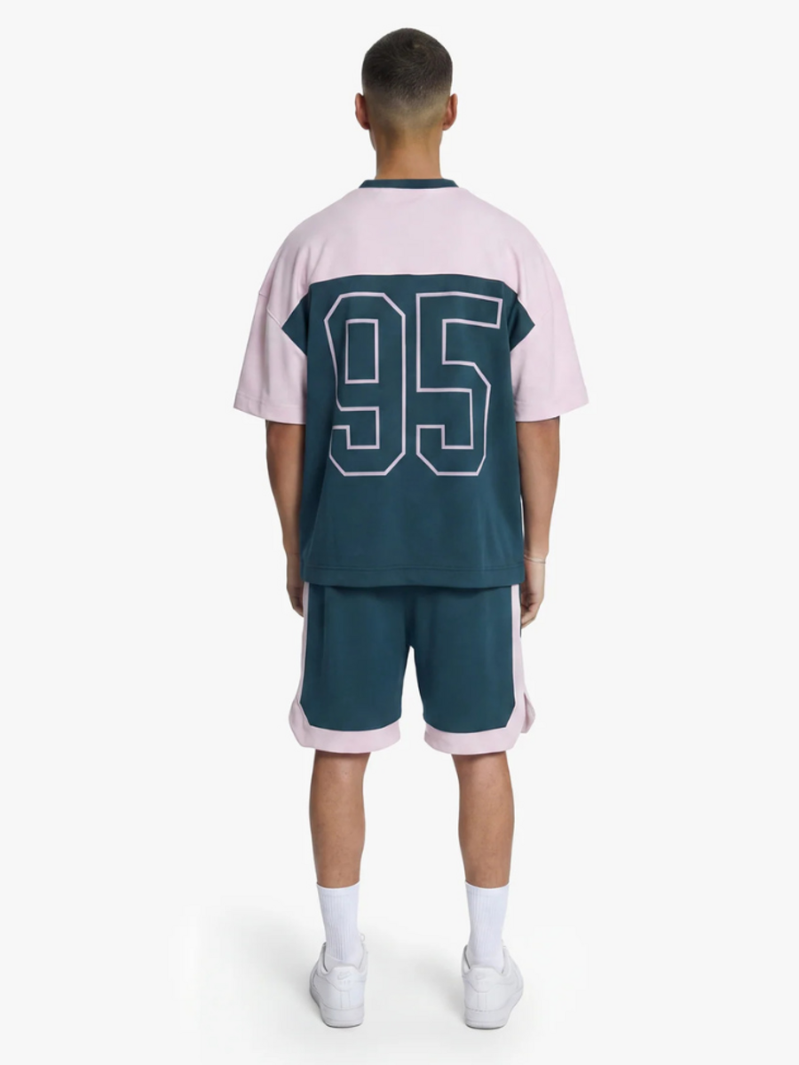 Croyez Jersey Sport Combi-set - Dark Teal/Pink Croyez Croyez Jersey Sport Combi-set - Dark Teal/Pink